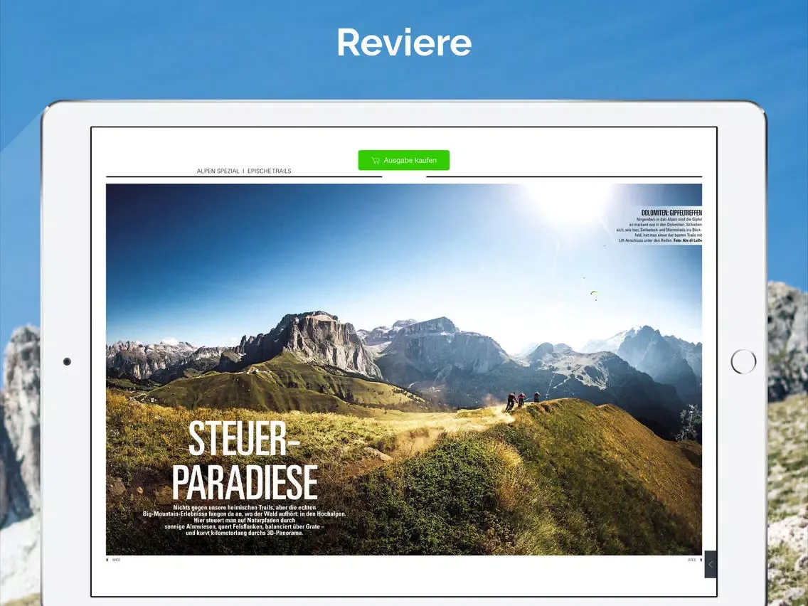 BIKE Magazin iPad  Ekran Görüntüleri