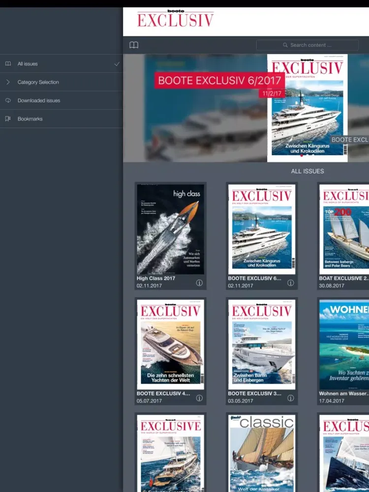 BOOTE EXCLUSIV iPad  स्क्रीनशॉट