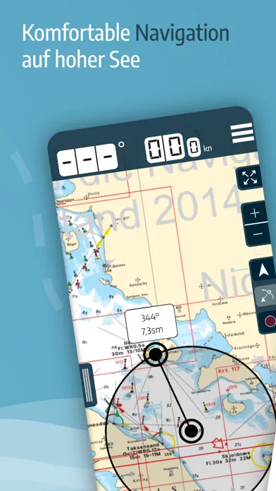Tangkapan skrin Yacht Navigator|Kartenplotter