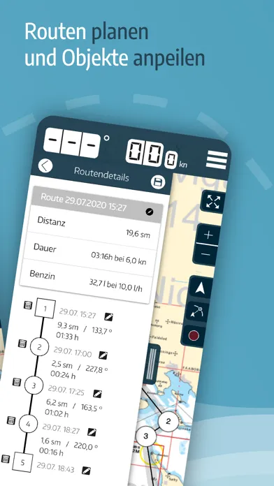 Tangkapan skrin Yacht Navigator|Kartenplotter