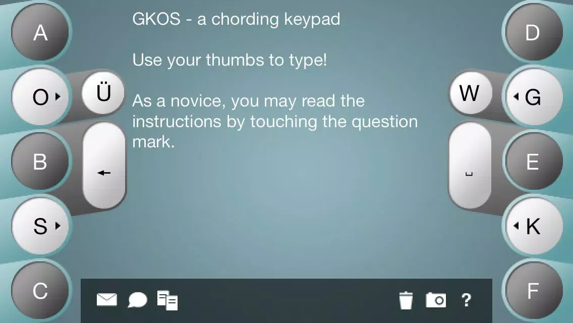 Chorded Keyboard - GKOS Screenshots