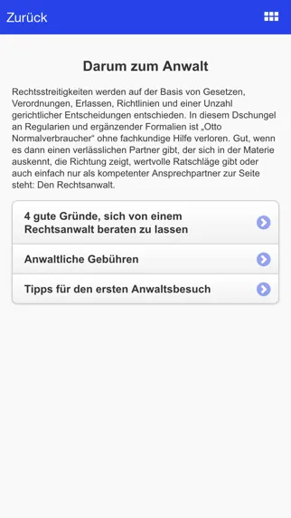 Meine Rechtsanwalt-App应用截图