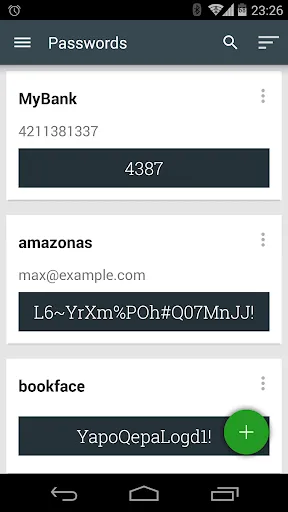 Capturas de pantalla de Master Password