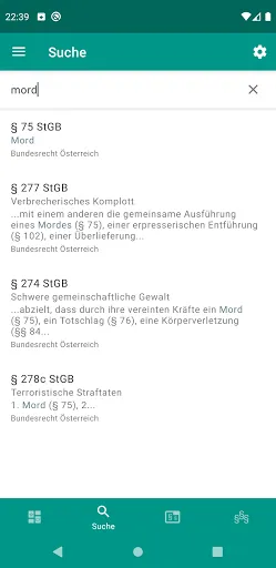 Скриншоты Lawdroid AT – Österreich + EU