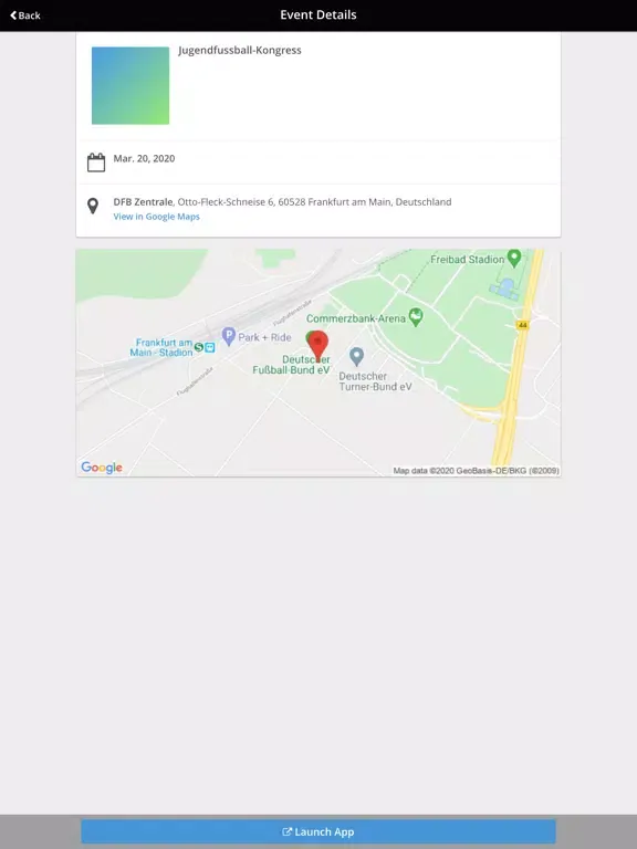 DFB-Kongress iPad  Screenshots