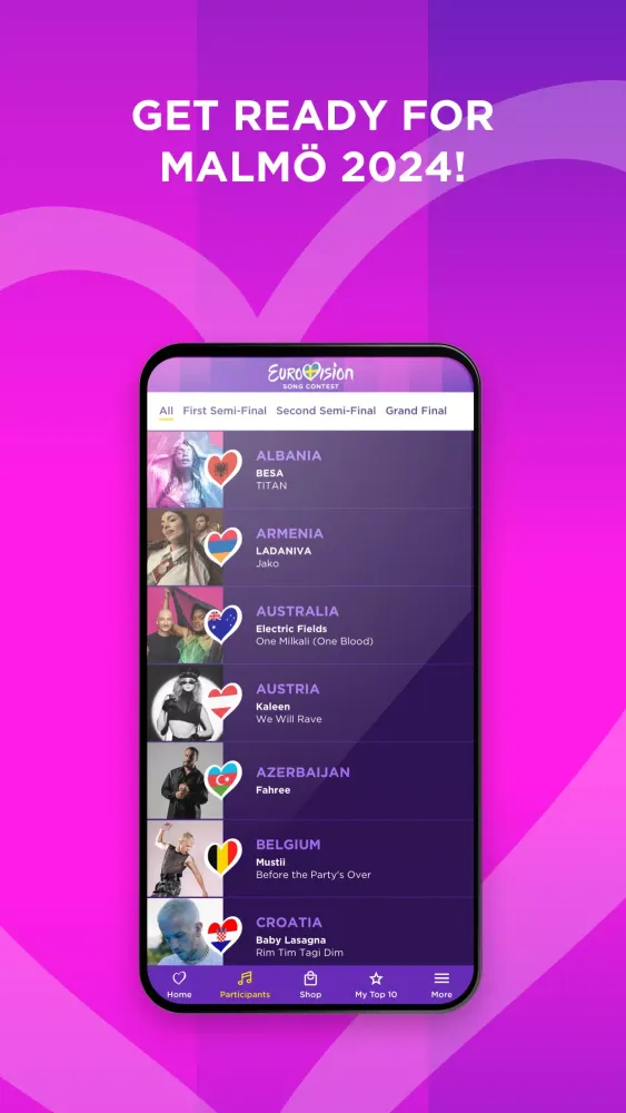 Скриншоты Eurovision