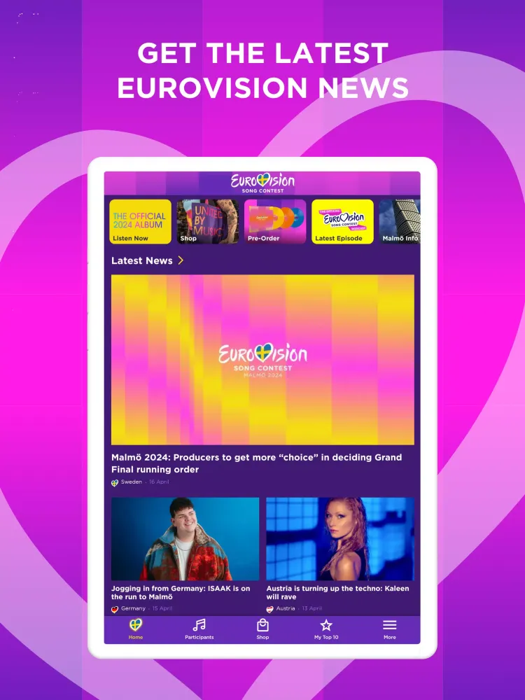 Скриншоты Eurovision
