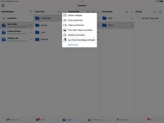 Скриншоты LernSax Messenger iPad 