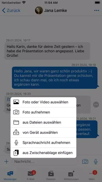 Скриншоты LernSax Messenger