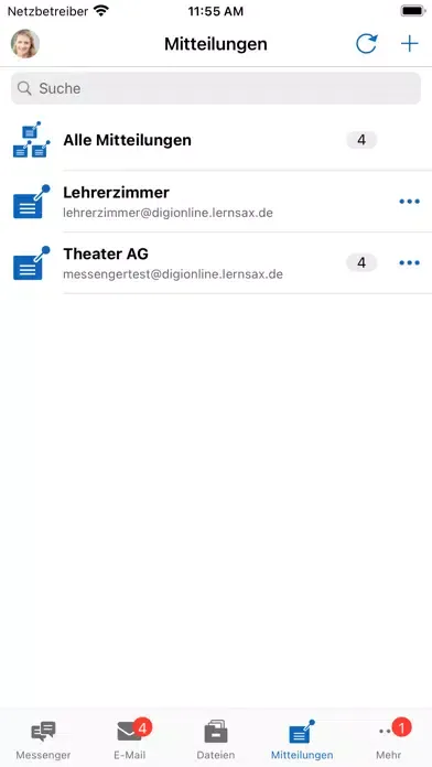 Скриншоты LernSax Messenger