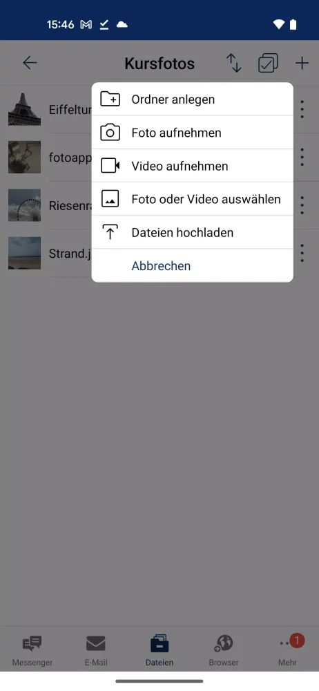vhs.cloud Messenger Screenshots