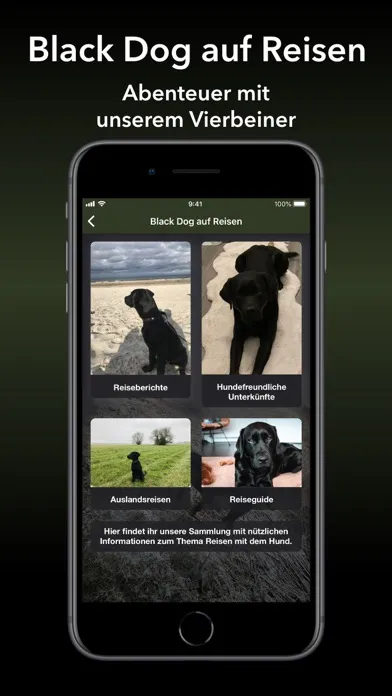 Tangkapan layar Black Dog Down - Hunde-Reisen