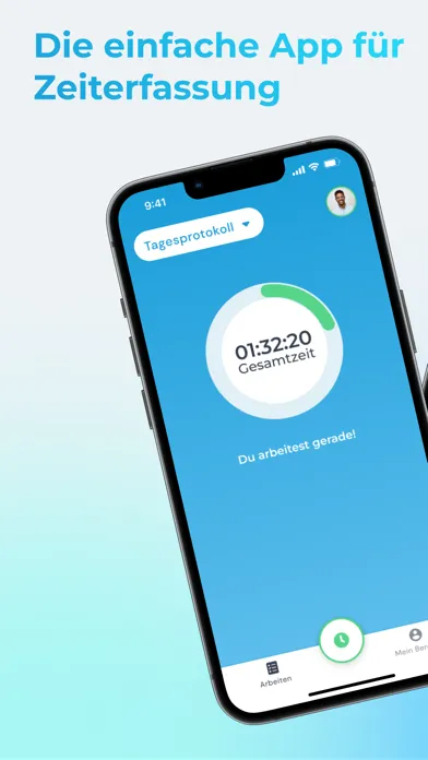 Capturas de tela do clockin – Zeiterfassung