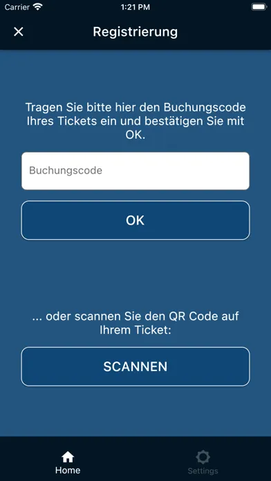 Capturas de tela do HFD Ticket Validator
