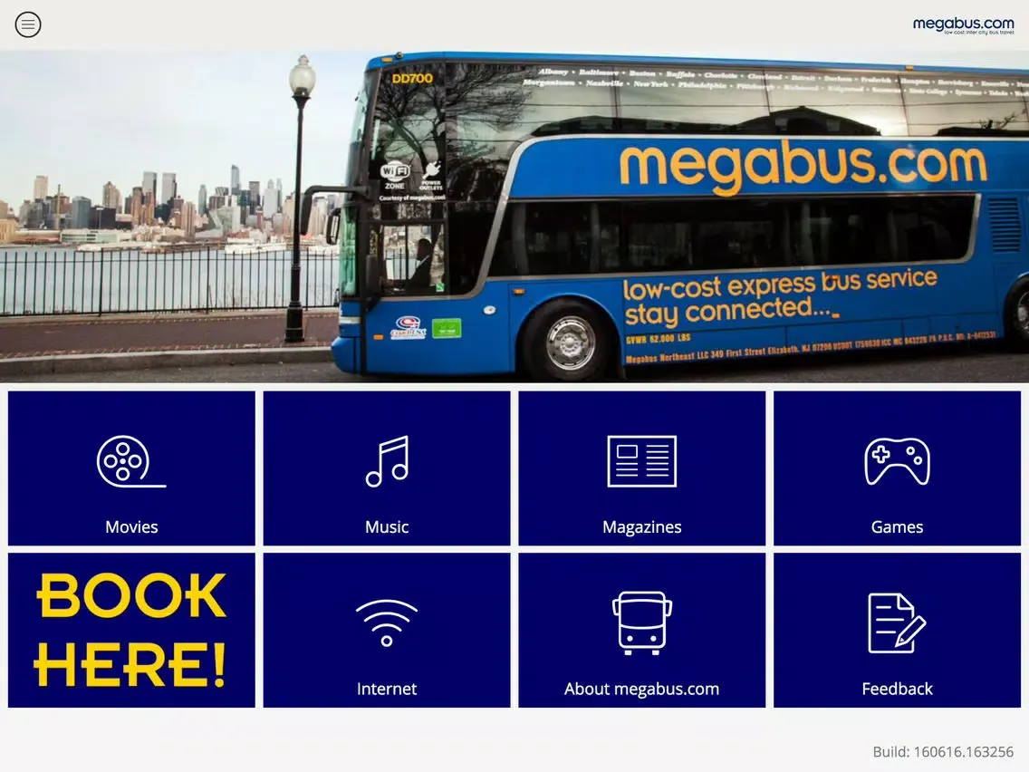 Megabus RIDE iPad  Ekran Görüntüleri