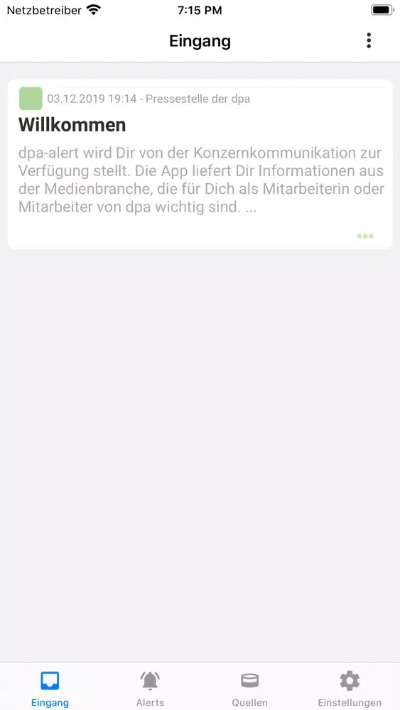 Screenshot di dpa-alert