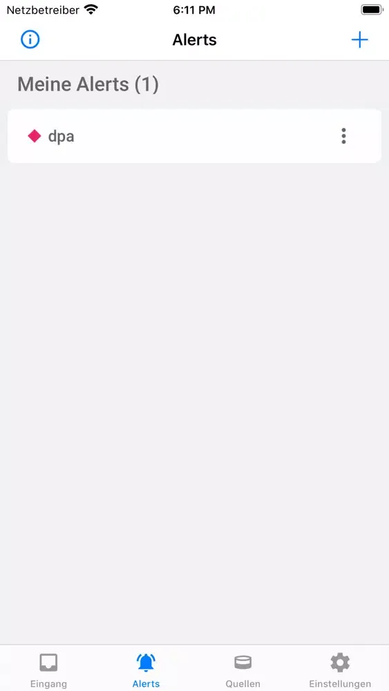Screenshot di dpa-alert