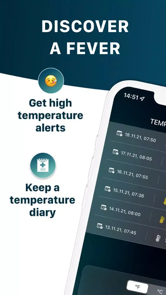 Thermometer Body Temperature Screenshots