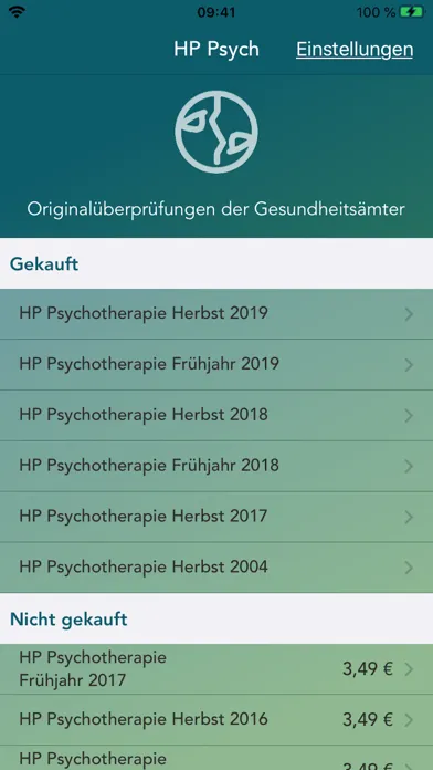 Capturas de tela do Heilpraktiker Psychotherapie