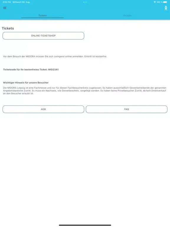 Zrzuty ekranu MIDORA Leipzig iPad 