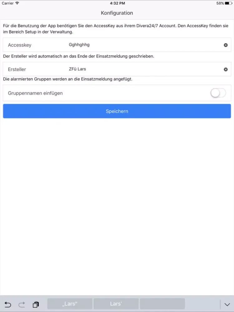 Alarmbox Zentrale Divera 24/7 iPad  Screenshots