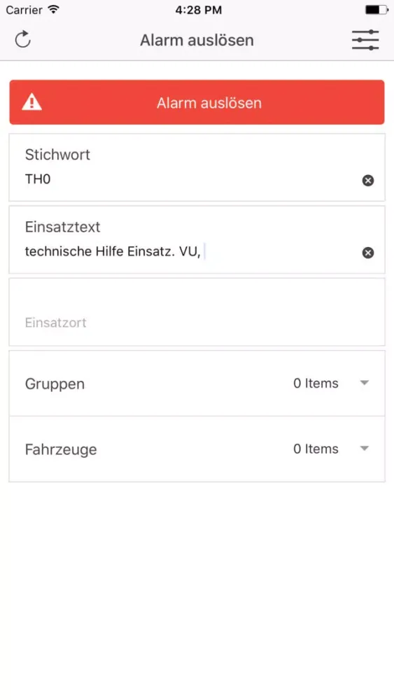 Alarmbox Zentrale Divera 24/7 Screenshots