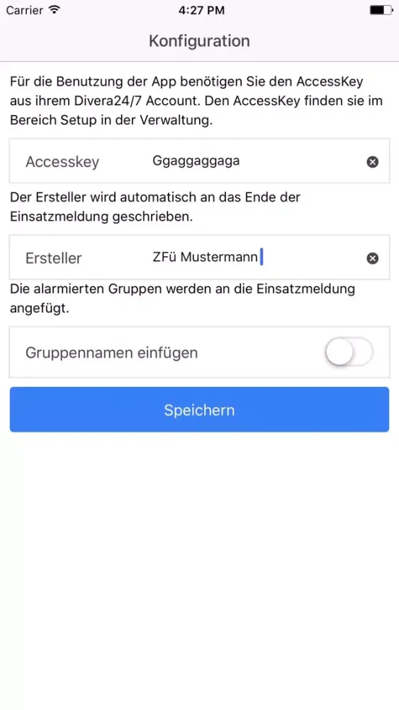 Alarmbox Zentrale Divera 24/7 Screenshots