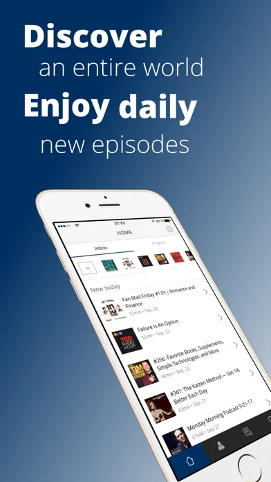 Tangkapan skrin Procast Podcast App - Podcasts