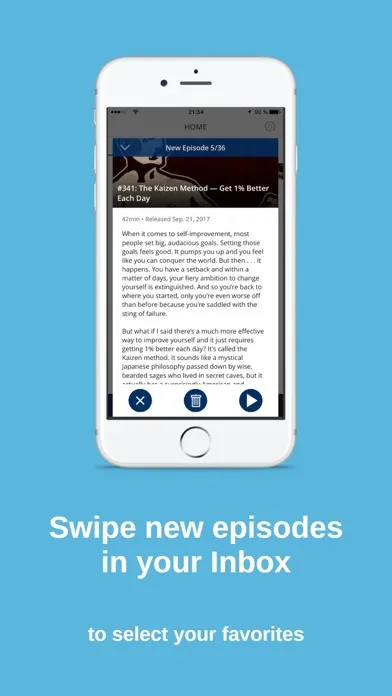Tangkapan skrin Procast Podcast App - Podcasts