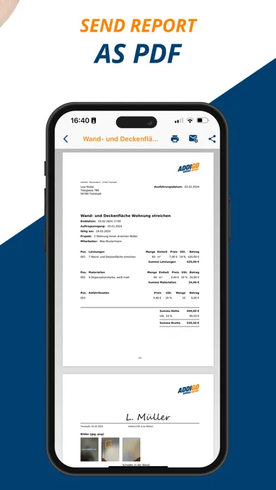 ADDIGO Service Report應用截圖