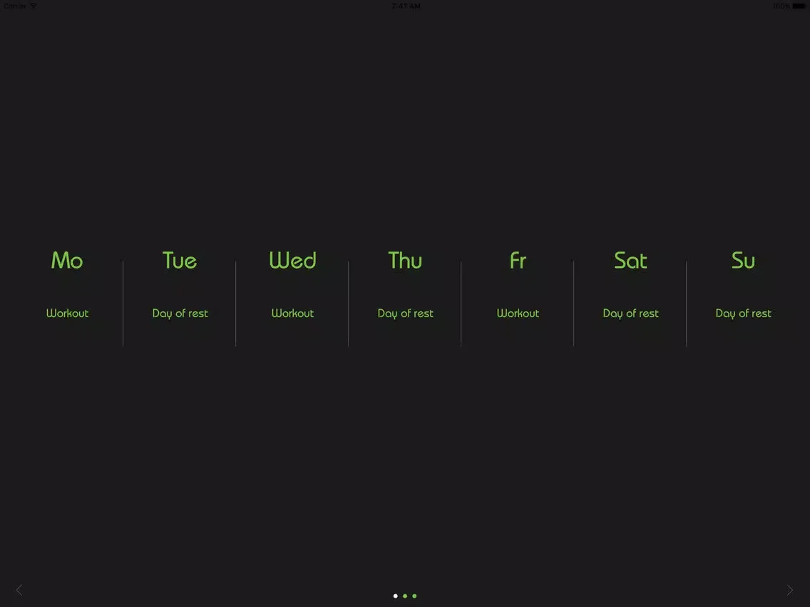 Capturas de tela do Trainingsplan zur Definition iPad 