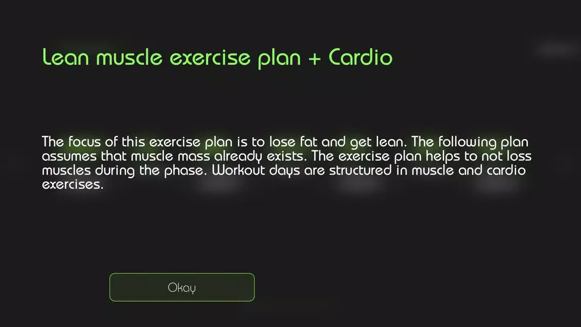 Capturas de tela do Trainingsplan zur Definition