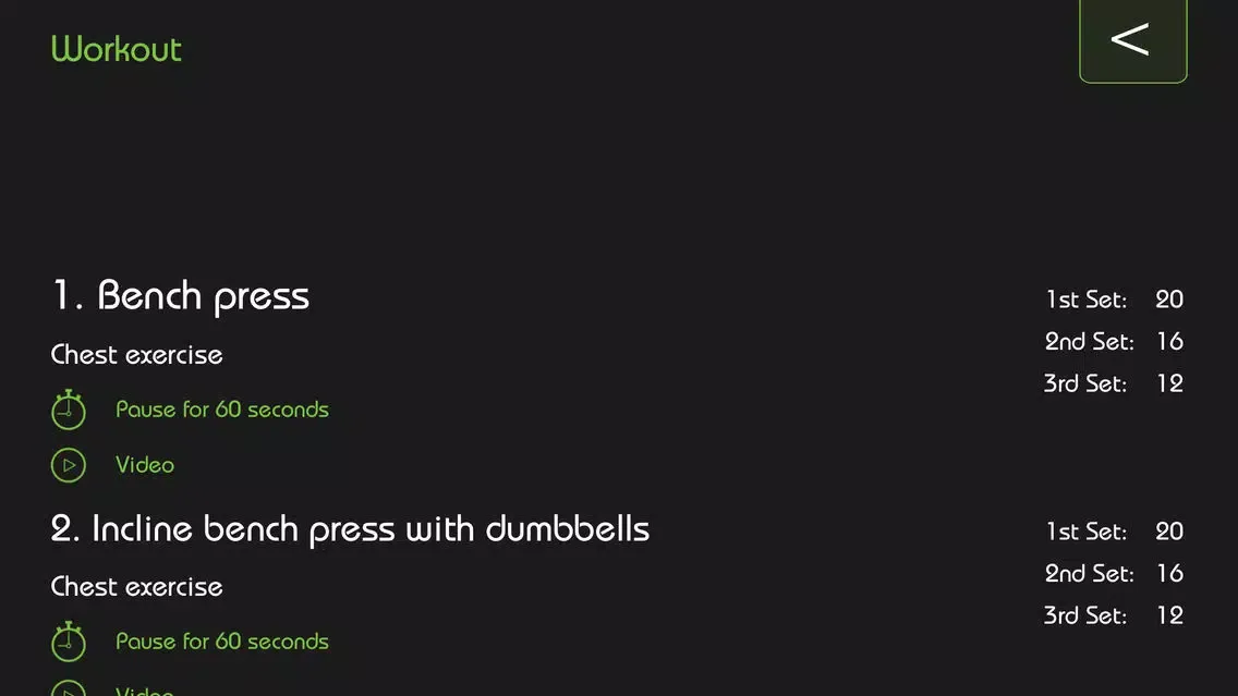 Capturas de tela do Trainingsplan zur Definition