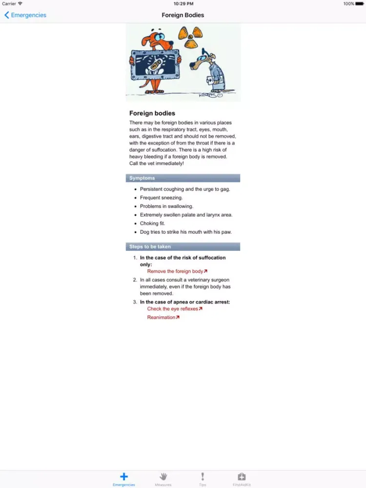 First Aid for Dogs iPad  Screenshots