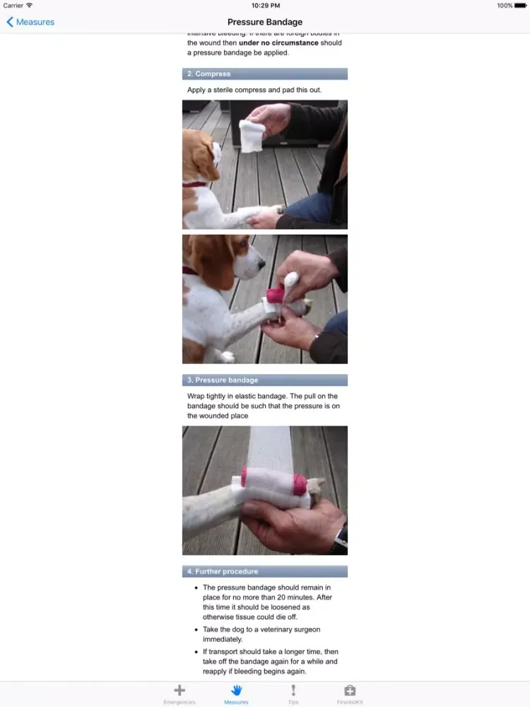 First Aid for Dogs iPad  Screenshots
