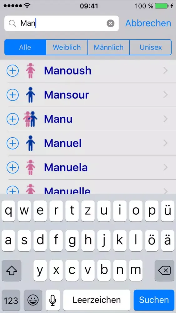 Firstname Screenshots