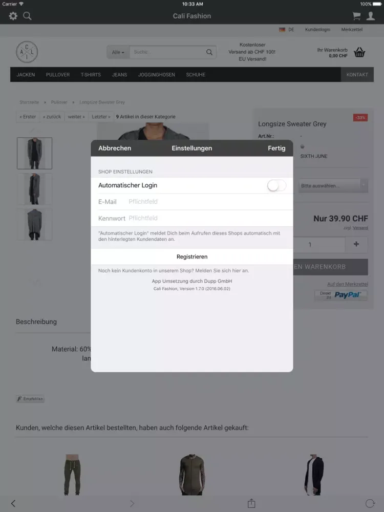 Cali Fashion iPad  스크린샷