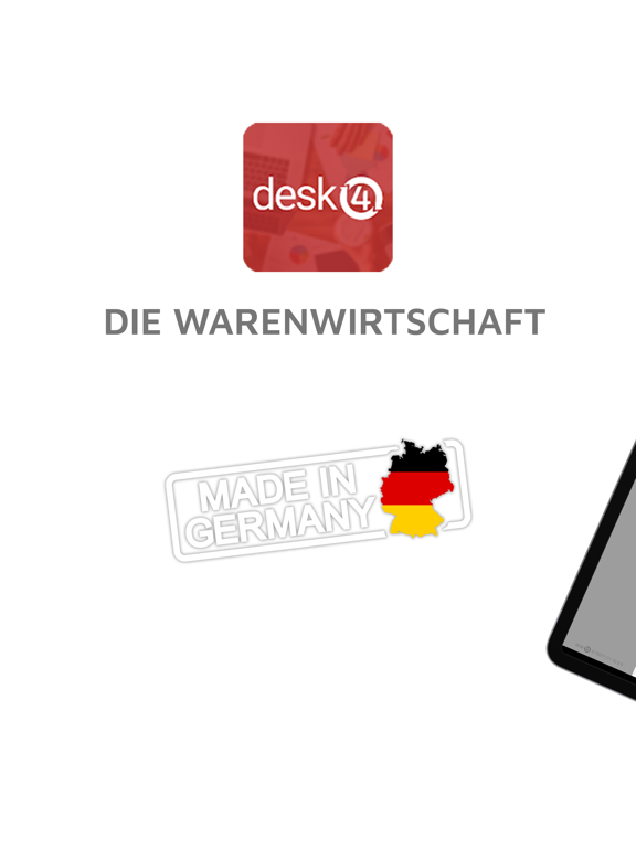 desk4 - Cloud Warenwirtschaft iPad  স্ক্রিনশট
