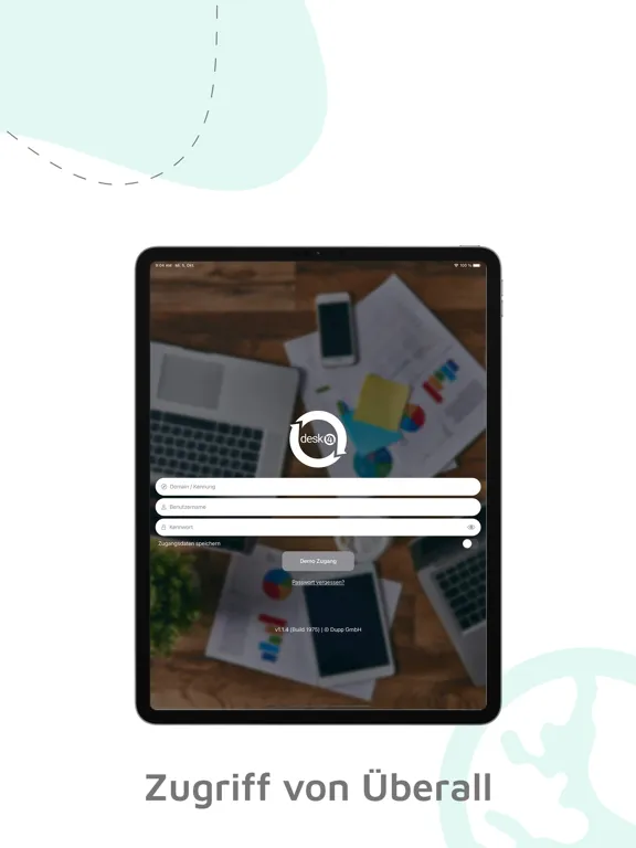desk4 - Cloud Warenwirtschaft iPad  스크린샷