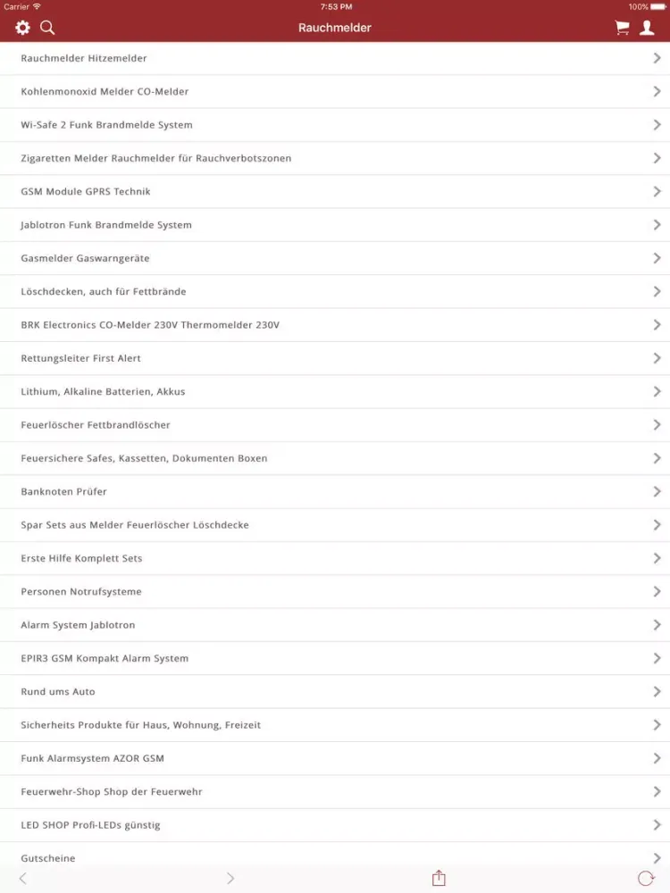 Capturas de pantalla de Rauchmelder Shop iPad 