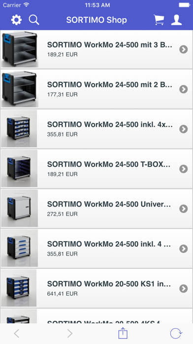 SORTIMO Onlineshop スクリーンショット