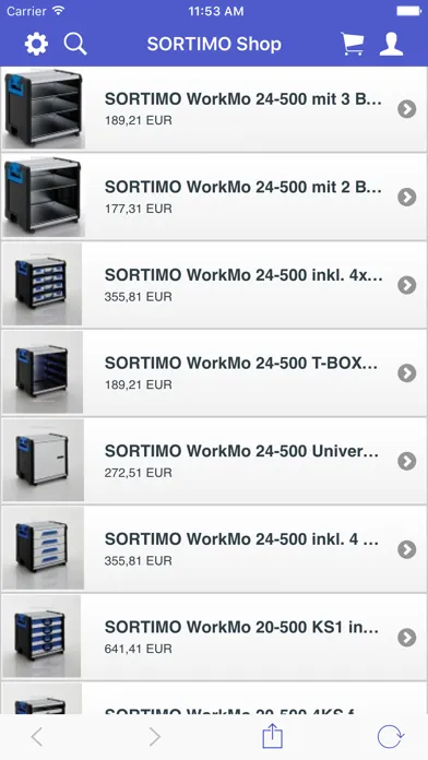 SORTIMO Onlineshop应用截图