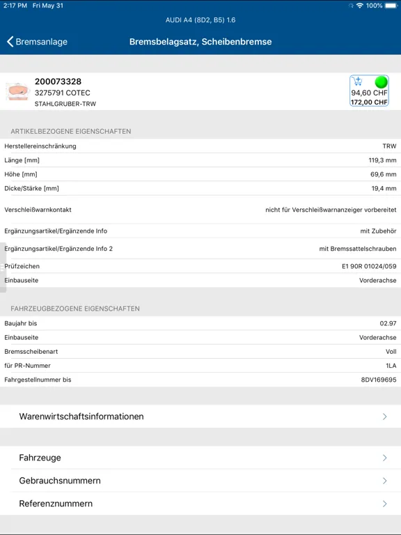 ESA Part Researcher iPad  Ekran Görüntüleri