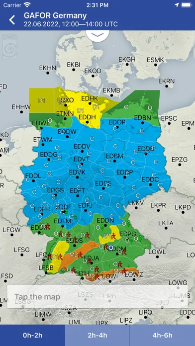 Capturas de pantalla de DWD FlugWetter