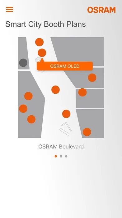 Capturas de pantalla de OSRAM Smart City App