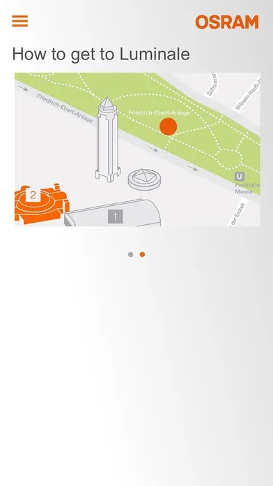 Capturas de pantalla de OSRAM Smart City App