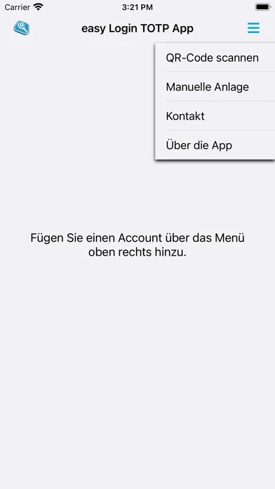 Tangkapan skrin easy Login TOTP App
