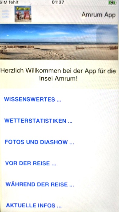 Amrum Urlaubs App应用截图