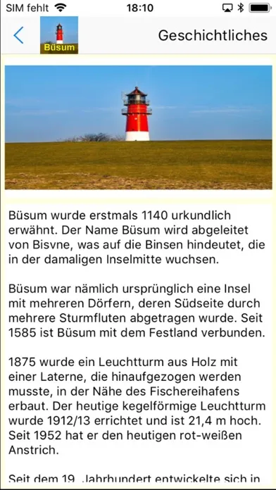 Capturas de tela do Büsum Urlaubs App