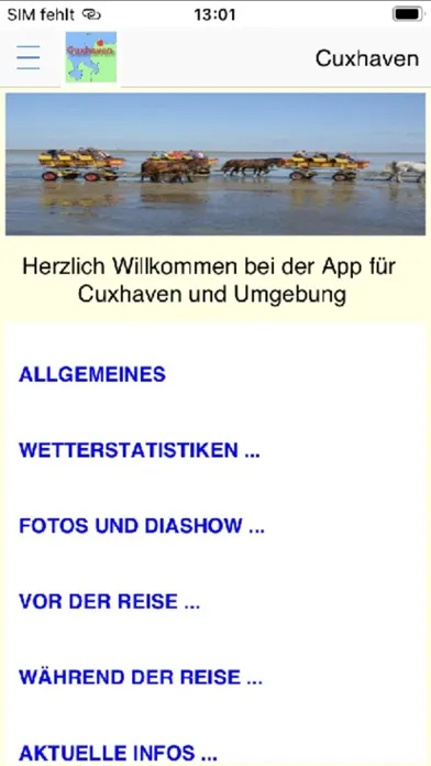 Cuxhaven App für den Urlaub Screenshots